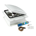 14" RV Rooftop Vent Exhaust Fan with Lid, White J741