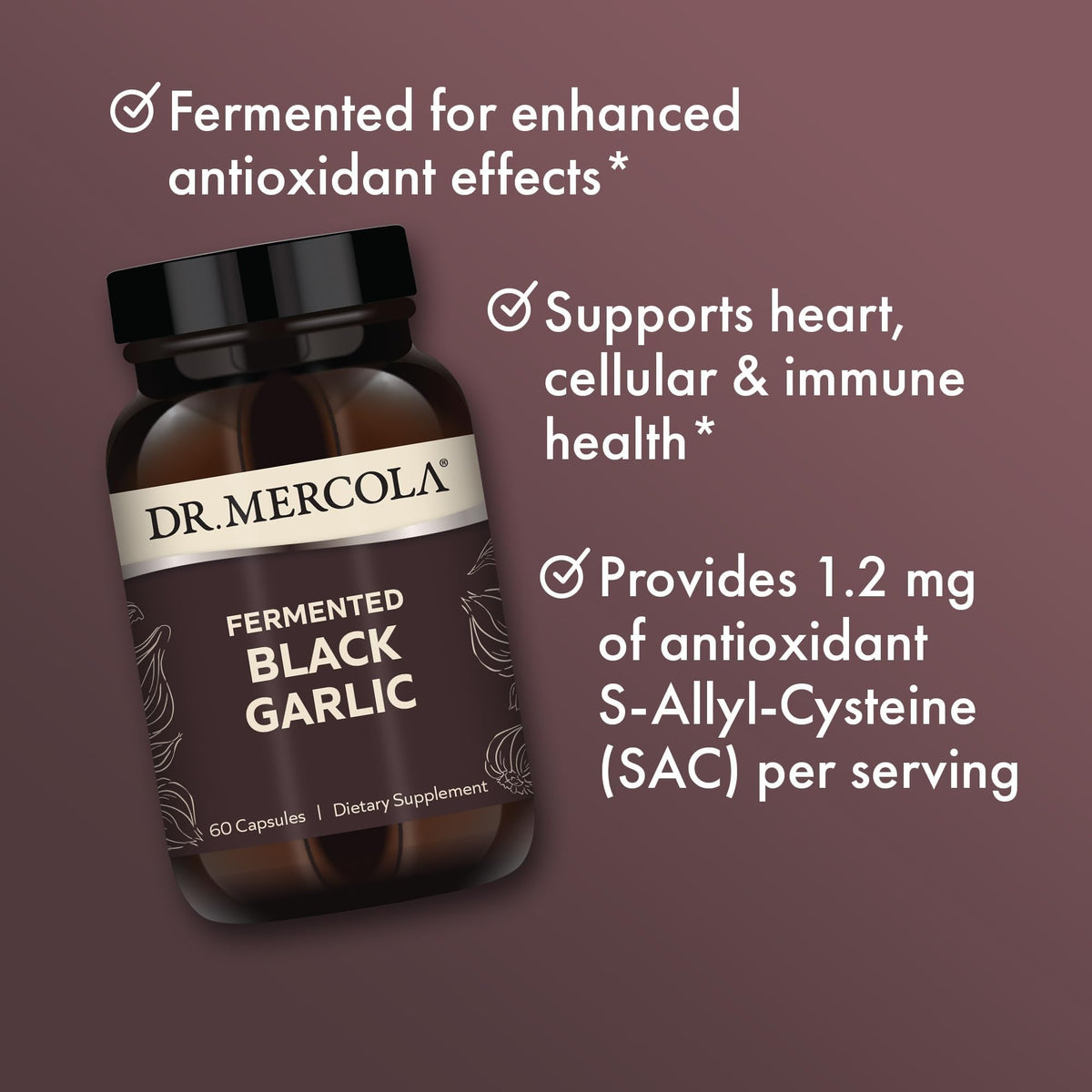 Fermented Black Garlic 60 Capsules P512