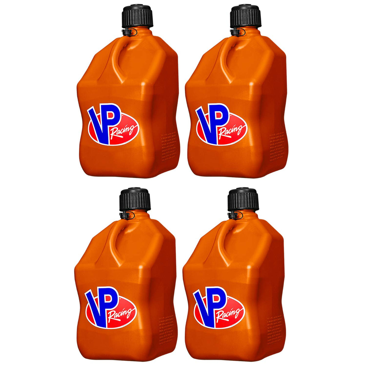 5 Gallon Plastic Utility Jug Orange 4 Pack F503606