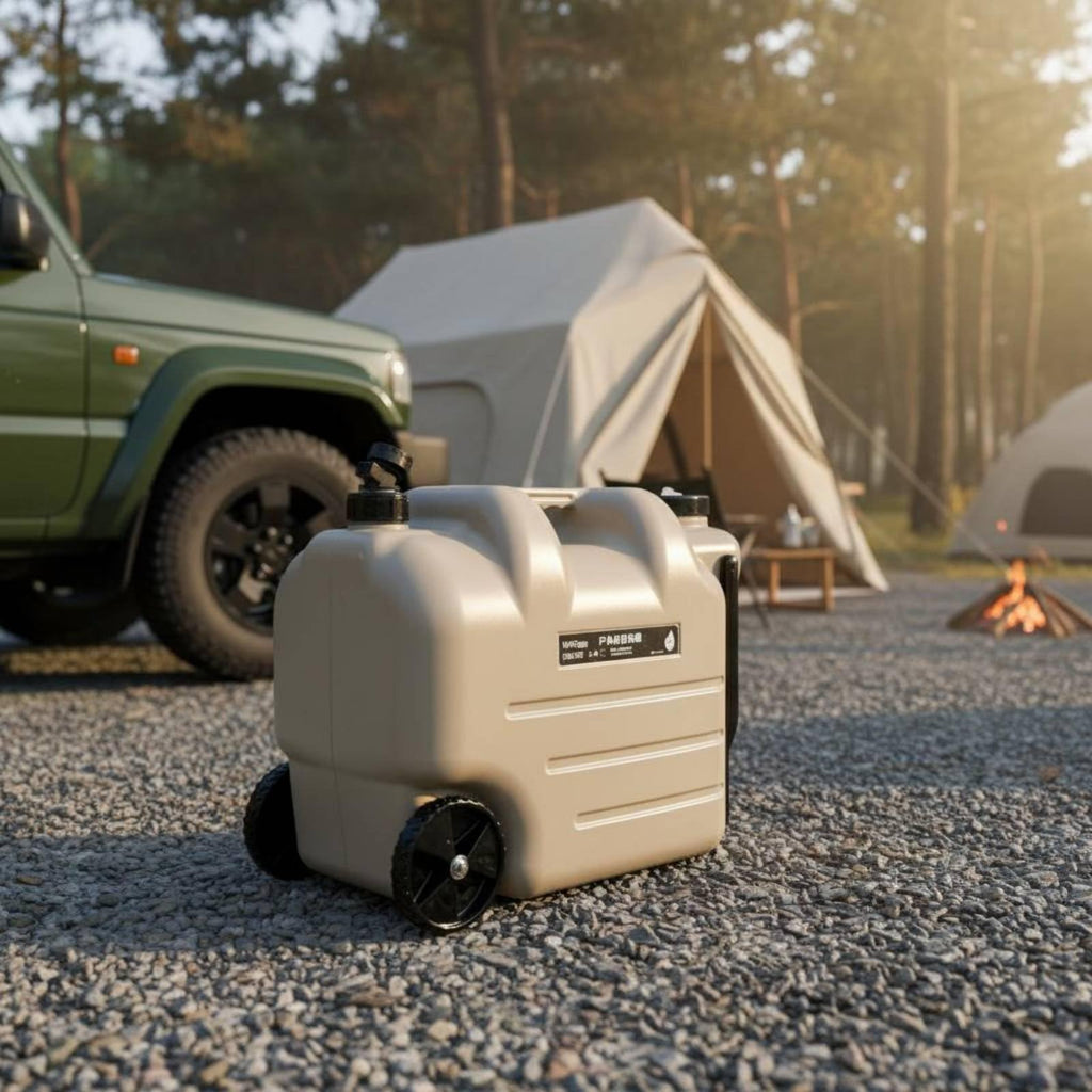 Portable Water Jug with Wheels and Built-In Tap M3655