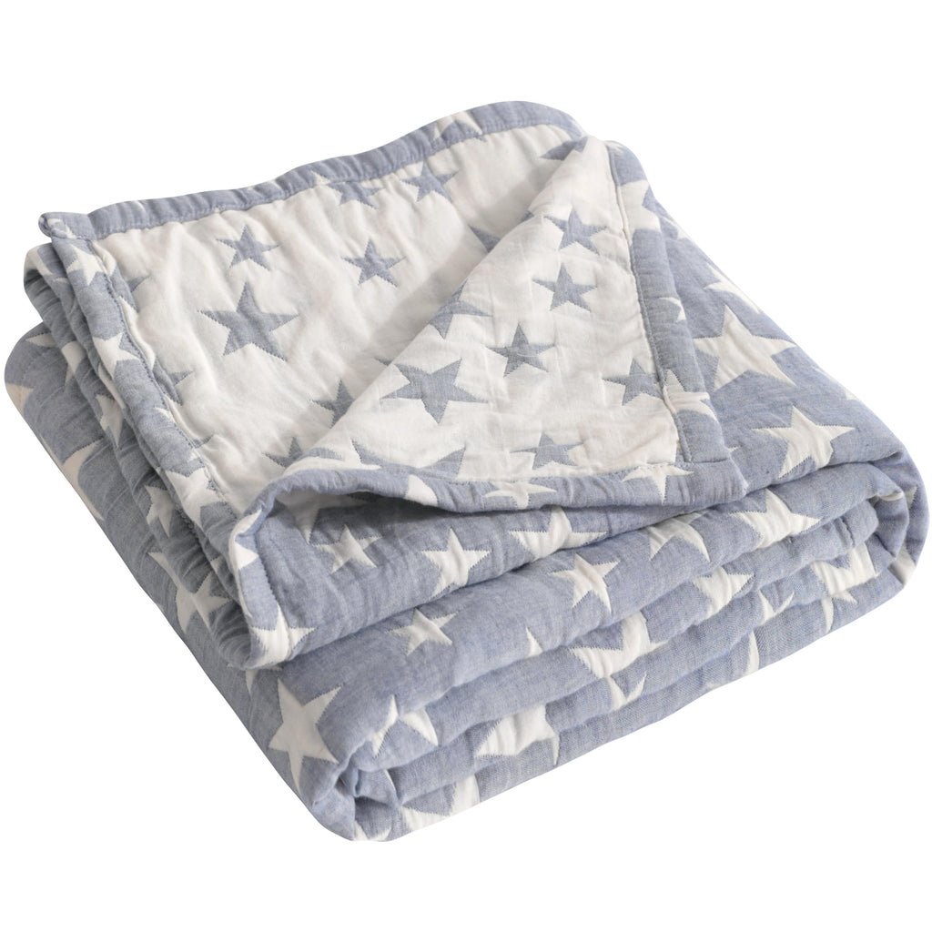 Blue Muslin Toddler Blanket M517287