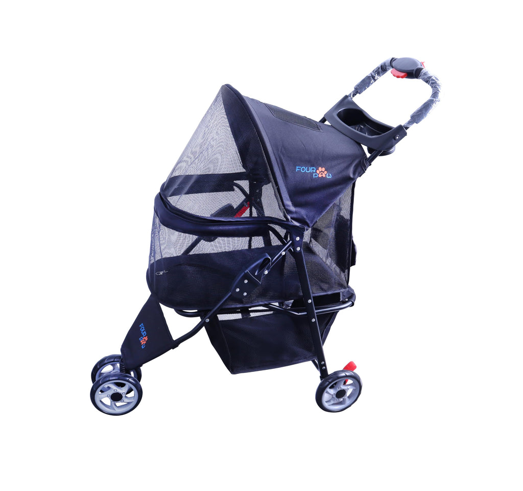 3 Wheels Pet Stroller with Storage Basket T145837
