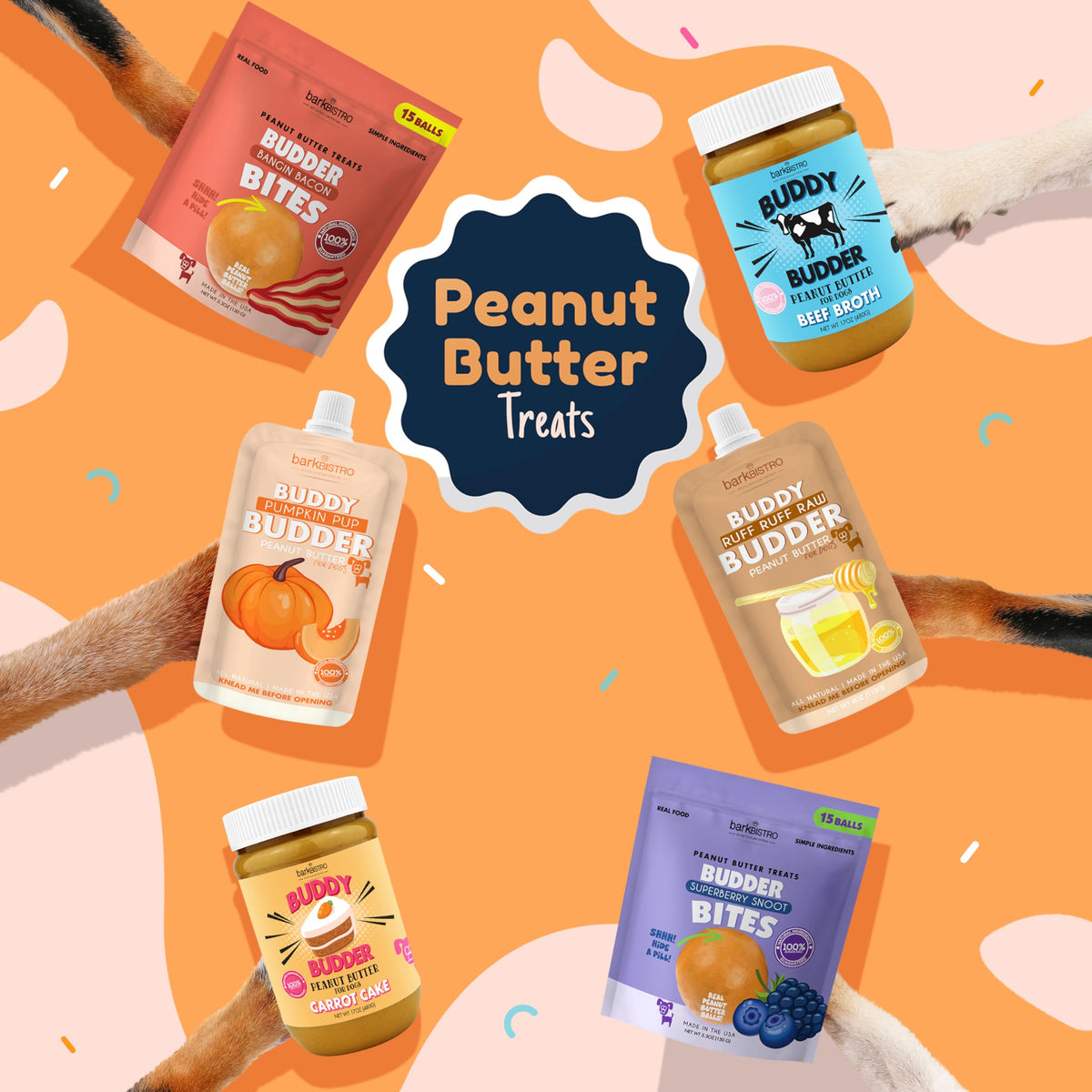 100% All Natural Dog Peanut Butter Set of 2 17oz D843481