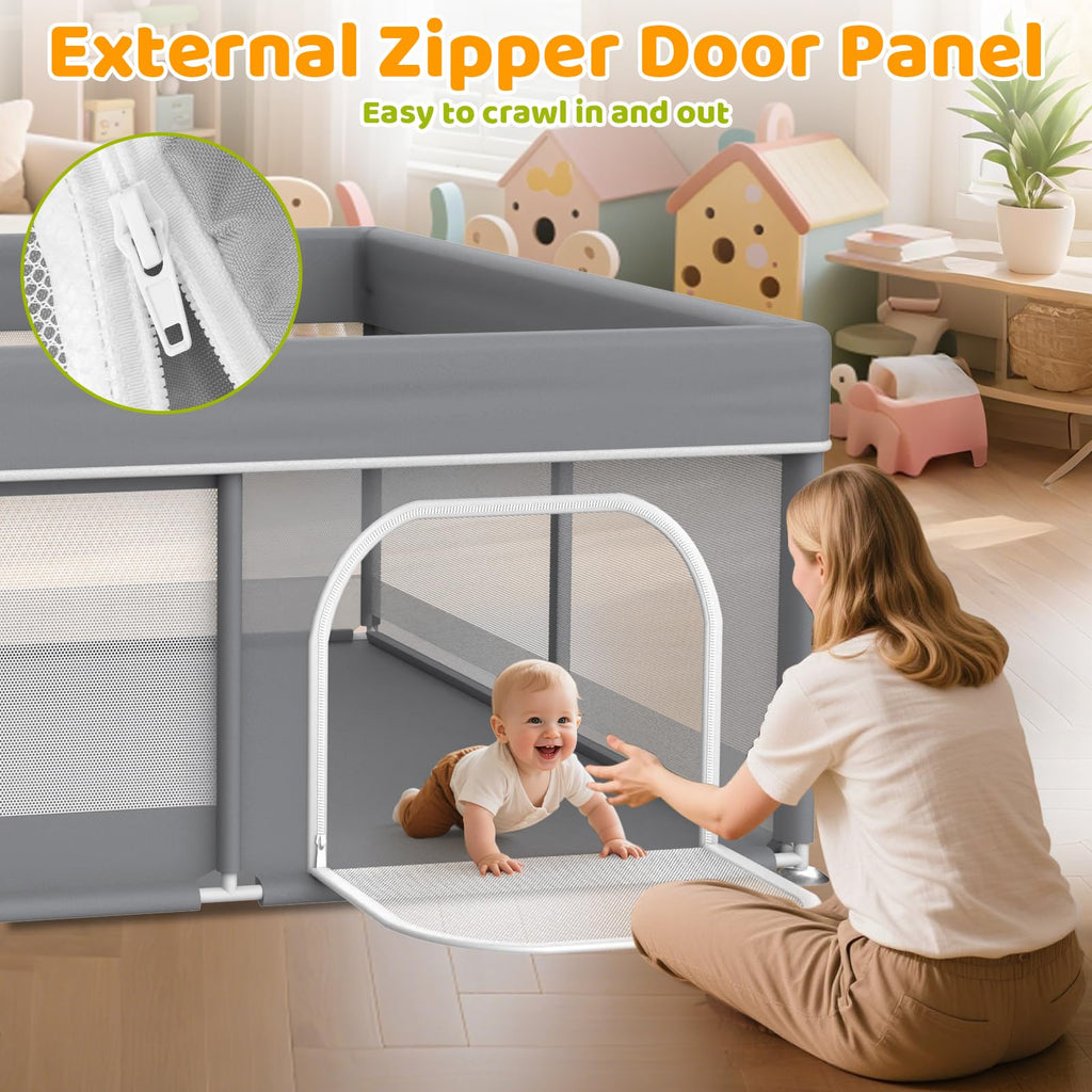 79x71 Inch Extra Large Baby Playpen Y20358