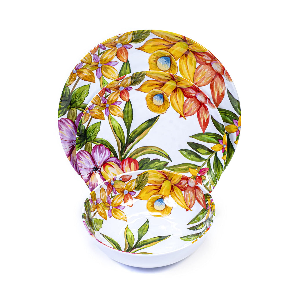 12 Piece Melamine Dinnerware Set O98529