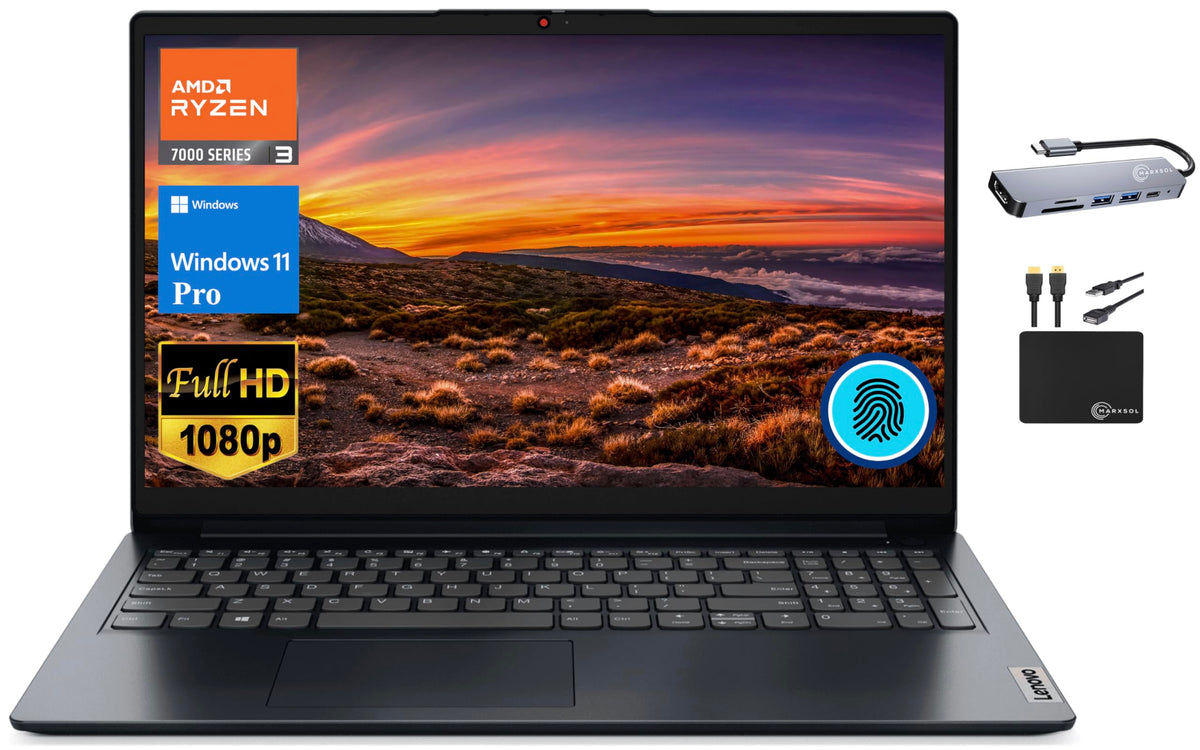 15.6" FHD Business Laptop AMD Ryzen 3 8GB DDR5 RAM 512GB SSD I37618