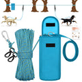 100FT Portable Dog Tie Out Cable for 2 Dogs F9626