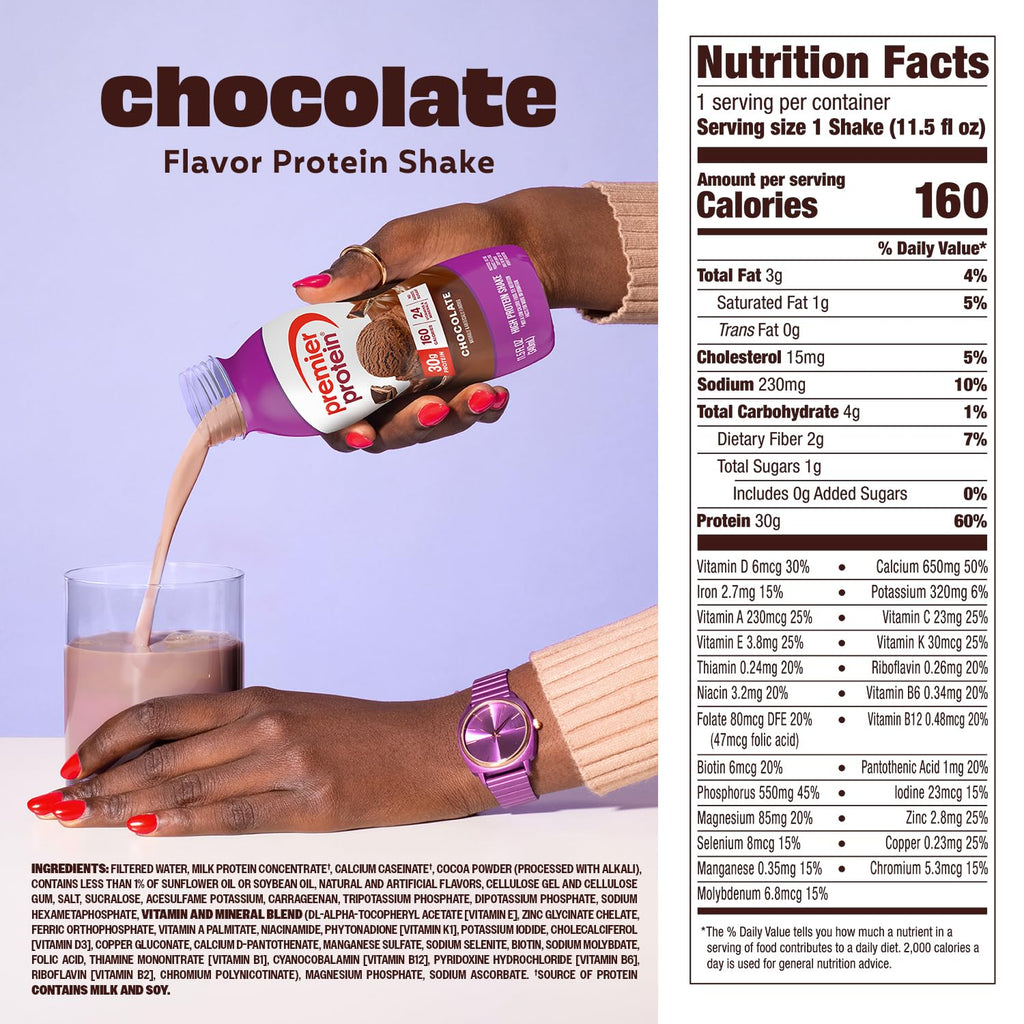 Chocolate 30g High Protein Shake 12 Pack T370