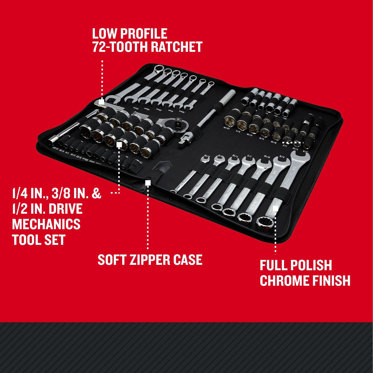 66 Piece Mechanics Tool Set B297