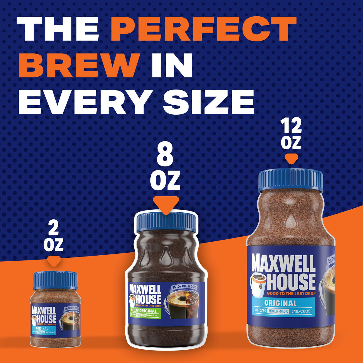 Instant Coffee, Original Roast Decaffeinated, 8 oz Jar F14090