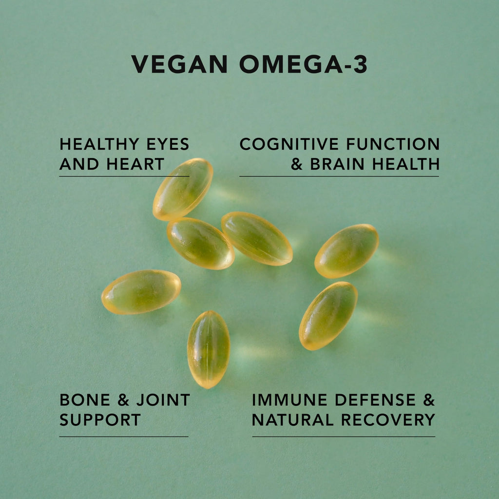 Vegan Omega-3 120 Capsules & Collagen Peptides Powder 1kg I871492