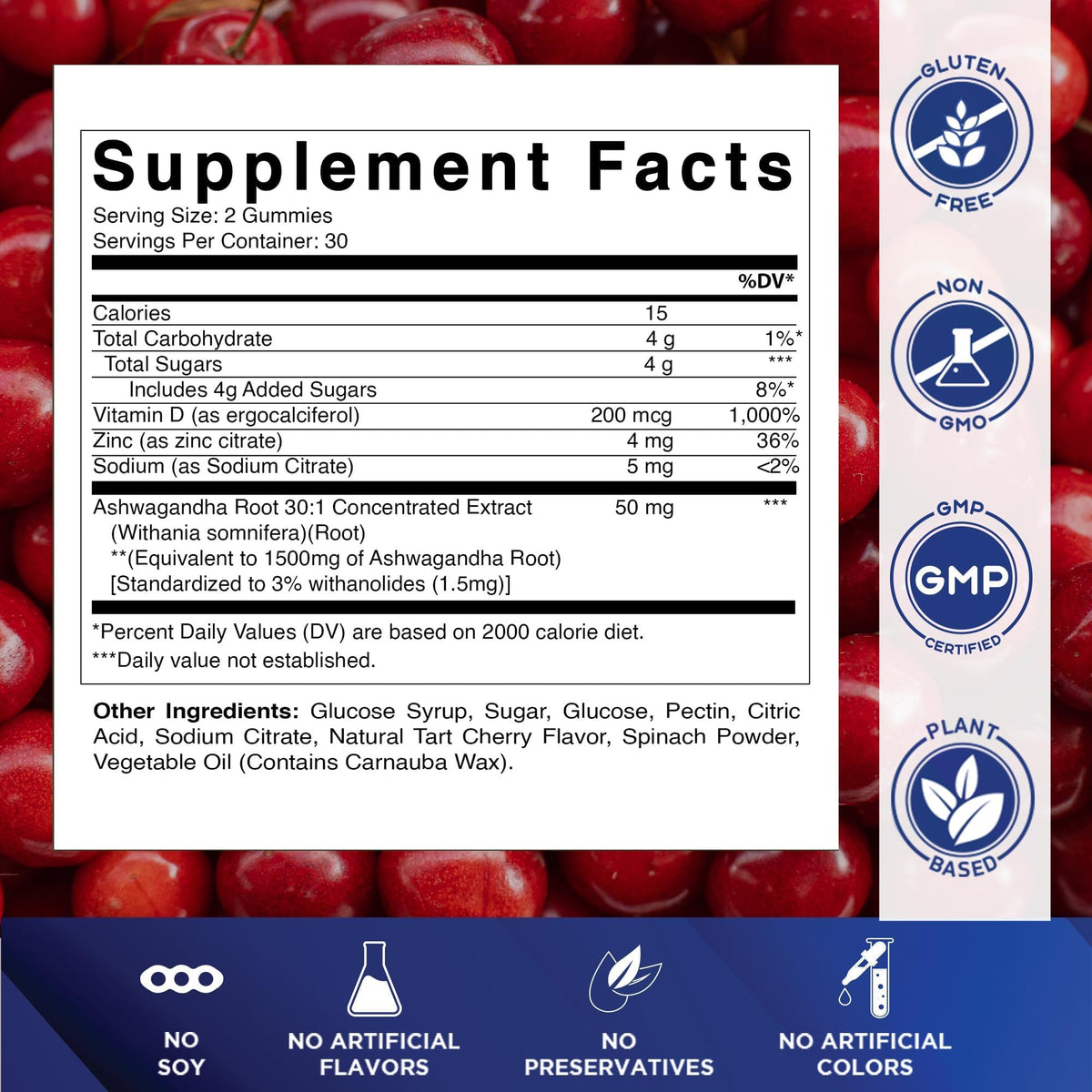 Ashwagandha Gummies 30:1 Extract M68446
