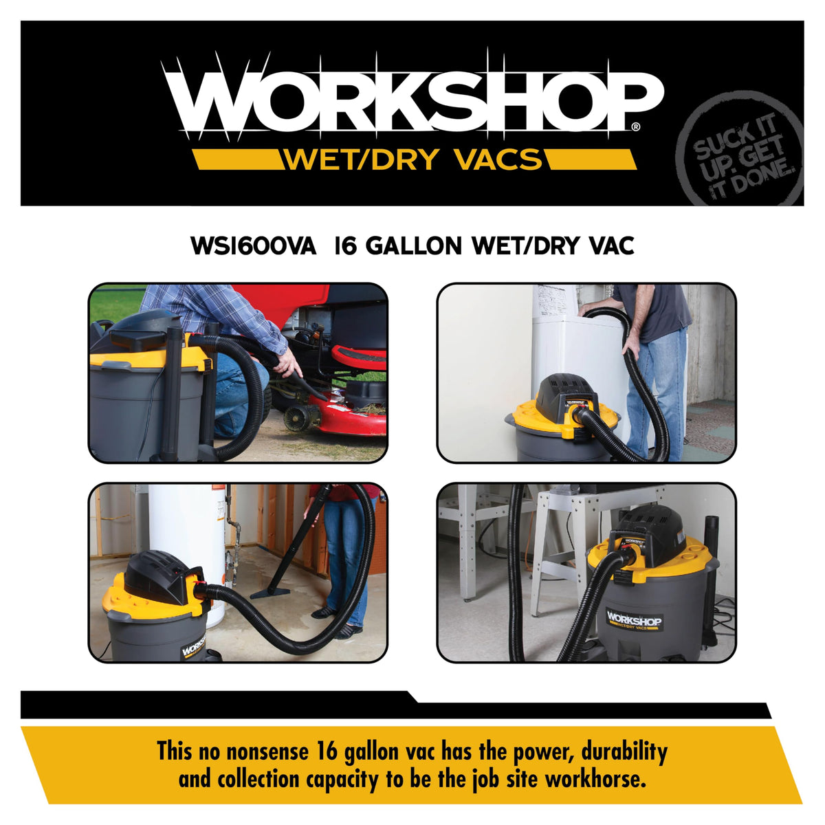 16-Gallon Wet Dry Vacuum Cleaner H88118