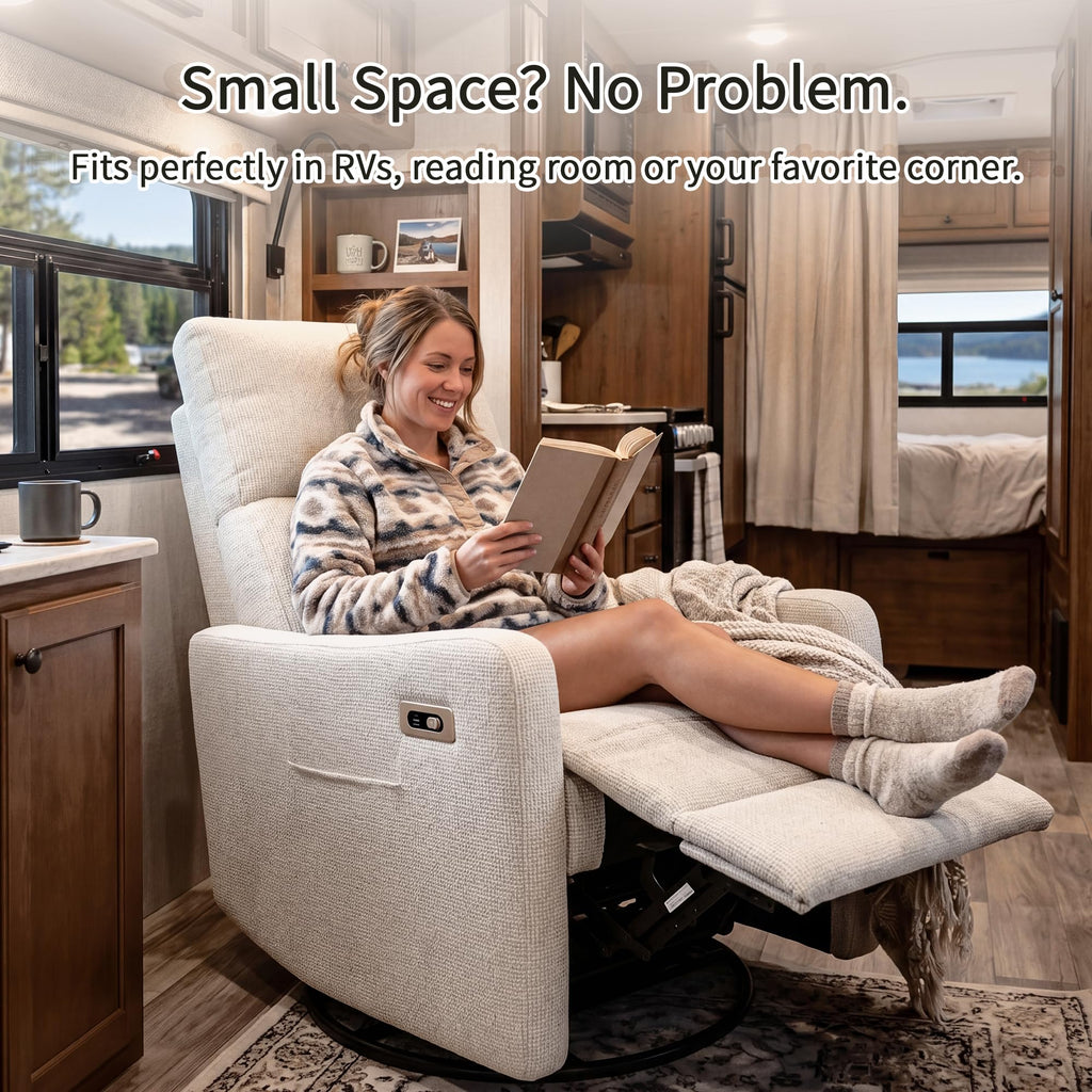 Power Swivel Recliner Chair with USB Charging Port I21486
