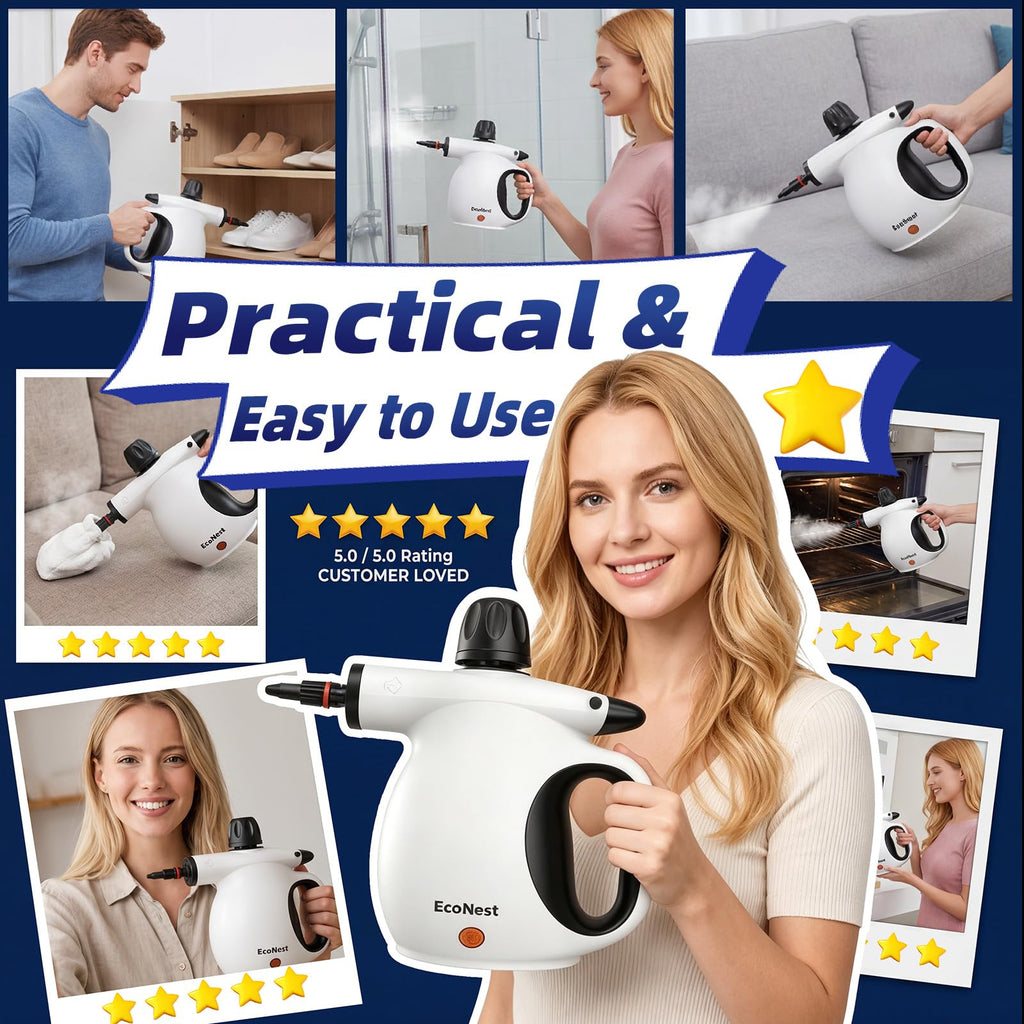 Handheld Steam Cleaner with 11PCS Accessories W241174