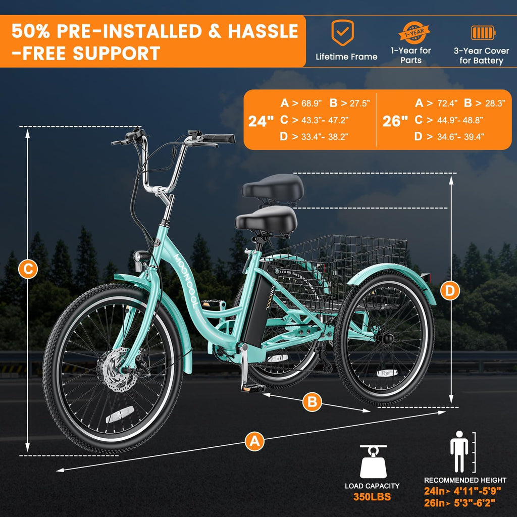 3 Wheel Electric Bike for Adults H519236