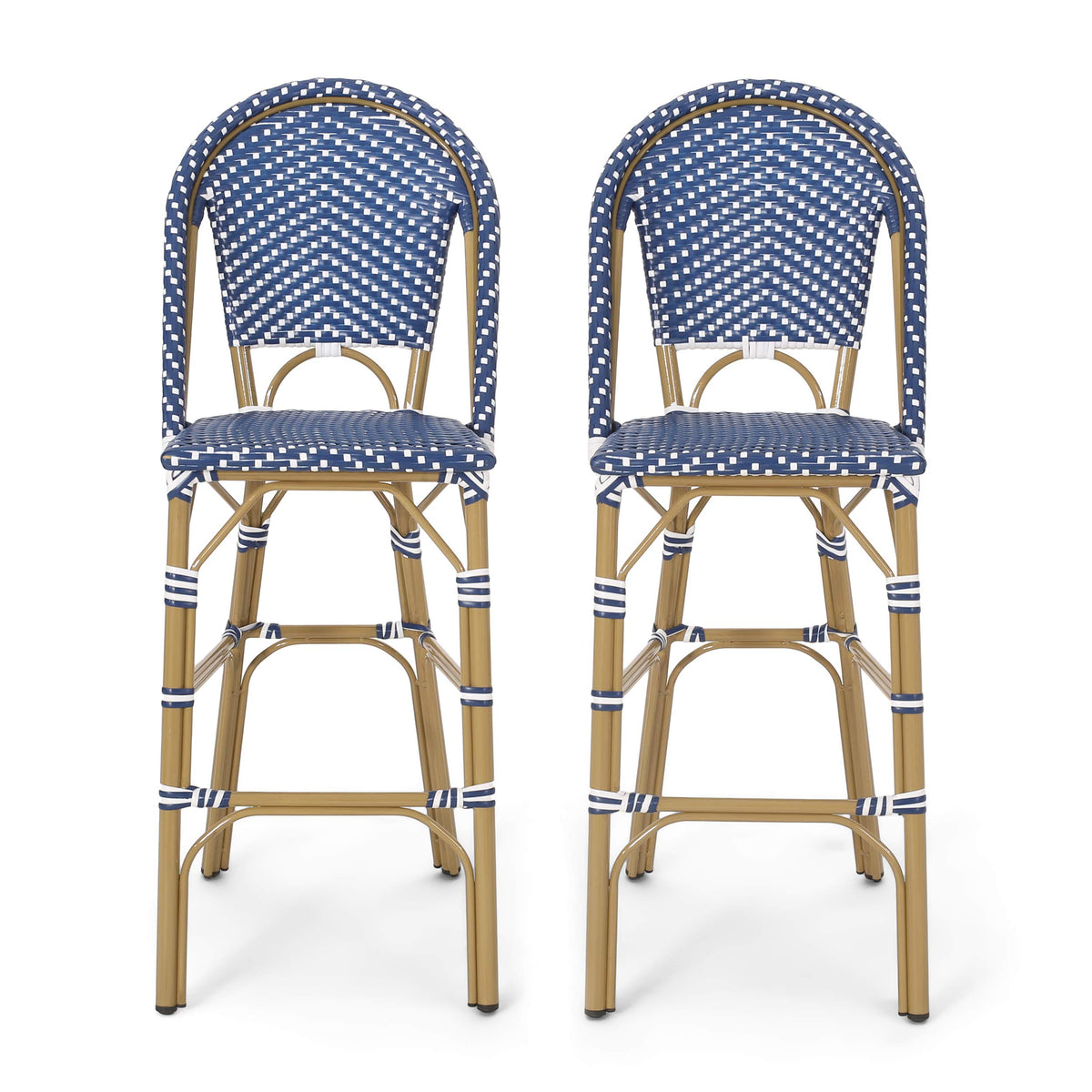 29.5" PE Rattan Bar Stool Set of 2 W323335