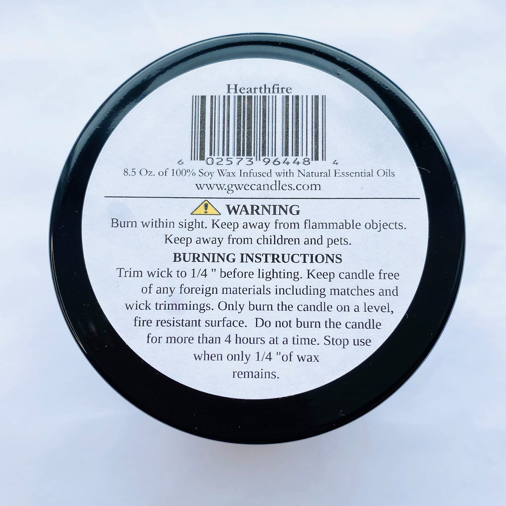 Sandalwood Scented Soy Candle with Wood Wick L52587