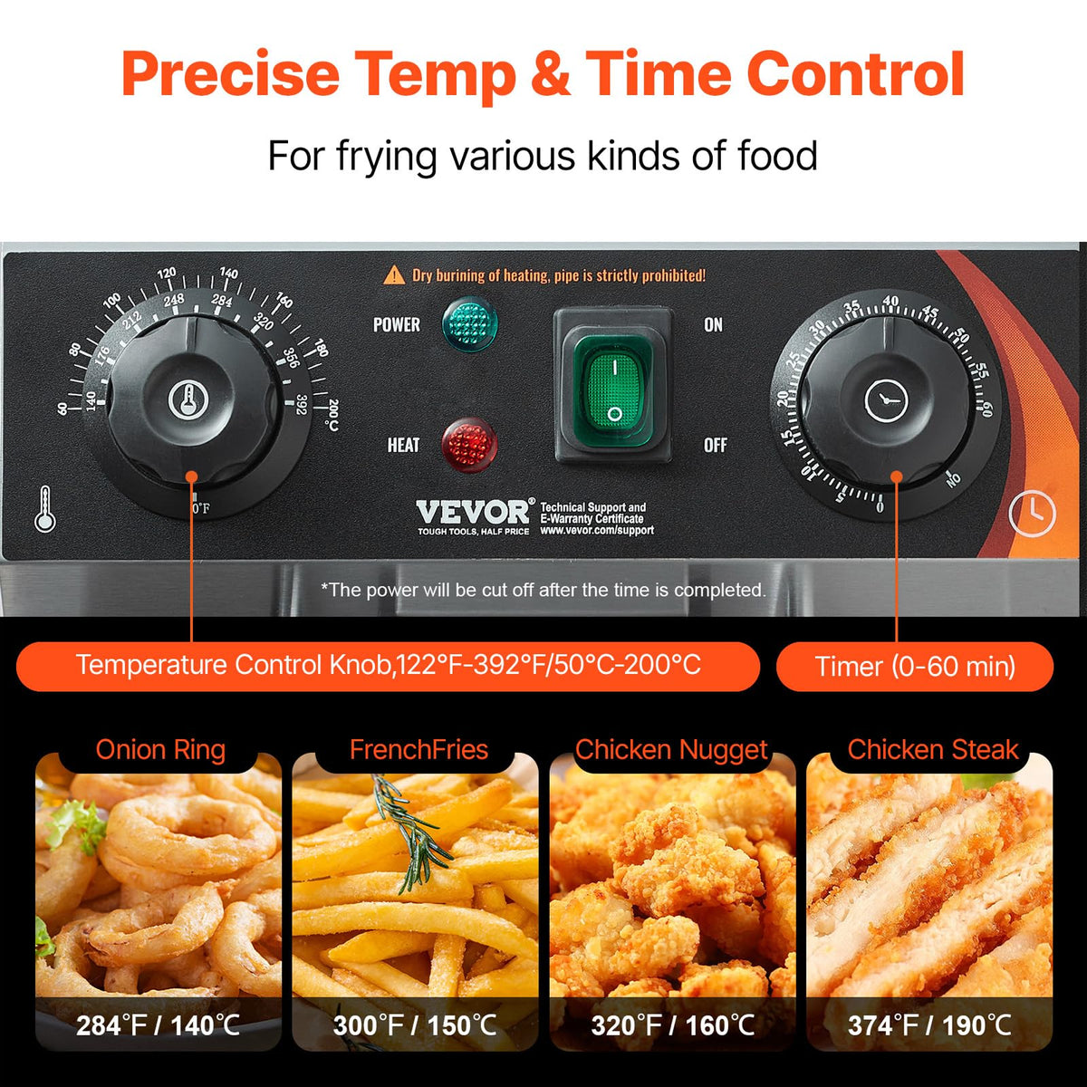 3000W Dual Tank Stainless Steel Electric Deep Fryer O313