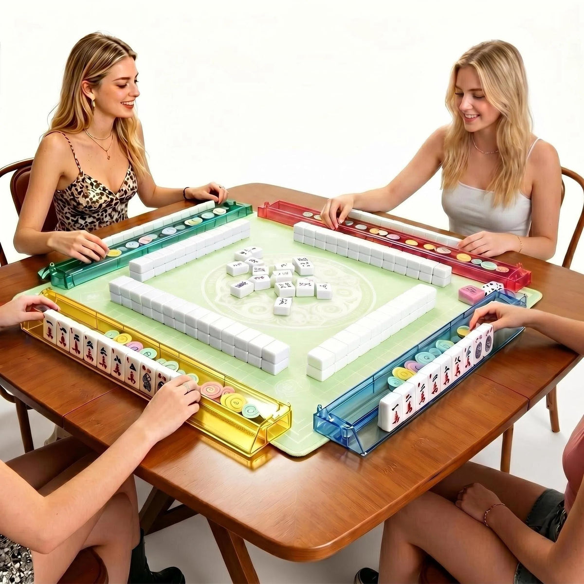 American Mahjong Set with Mat and Racks B297