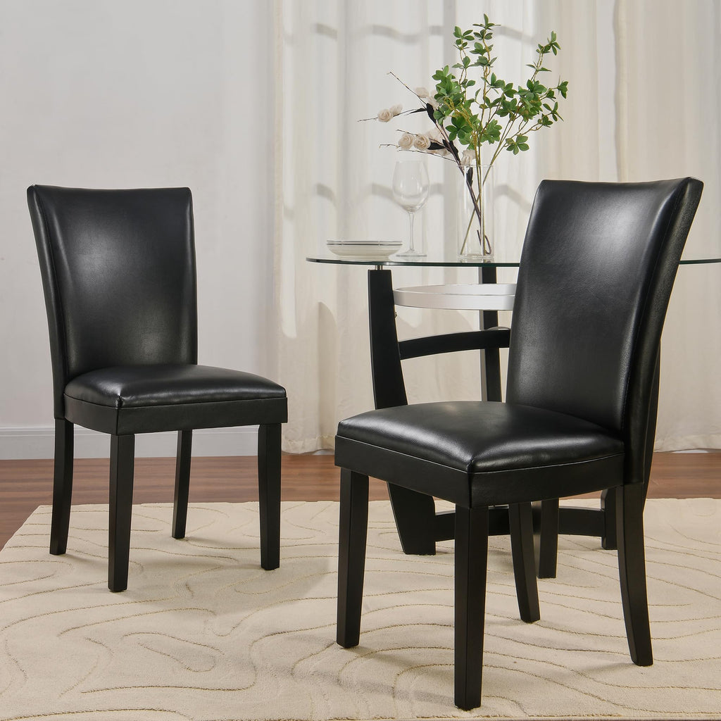 Set of 6 Solid Wood Upholstered Dining Chairs J166