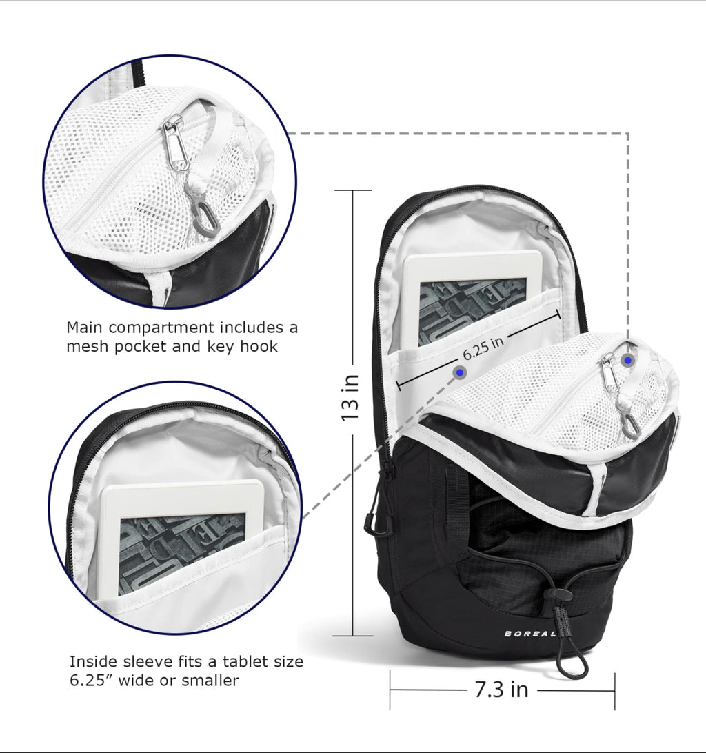 Crossbody Bag with Adjustable Strap, Water Repellent Finish, Multiple Compartments, Tablet Sleeve L340