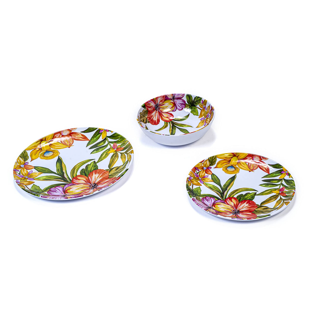 12 Piece Melamine Dinnerware Set O98529