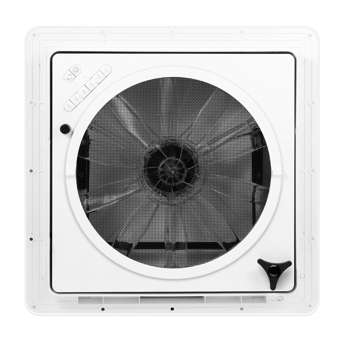 RV Roof Vent Fan 6-Speed-Reversible White K373703