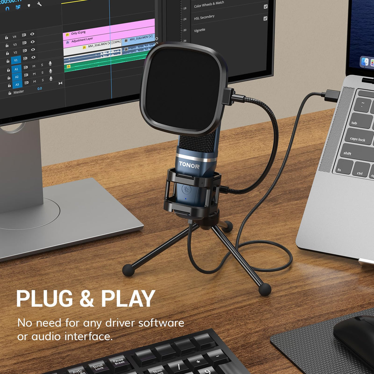 USB Cardioid Condenser Podcast Microphone I830232