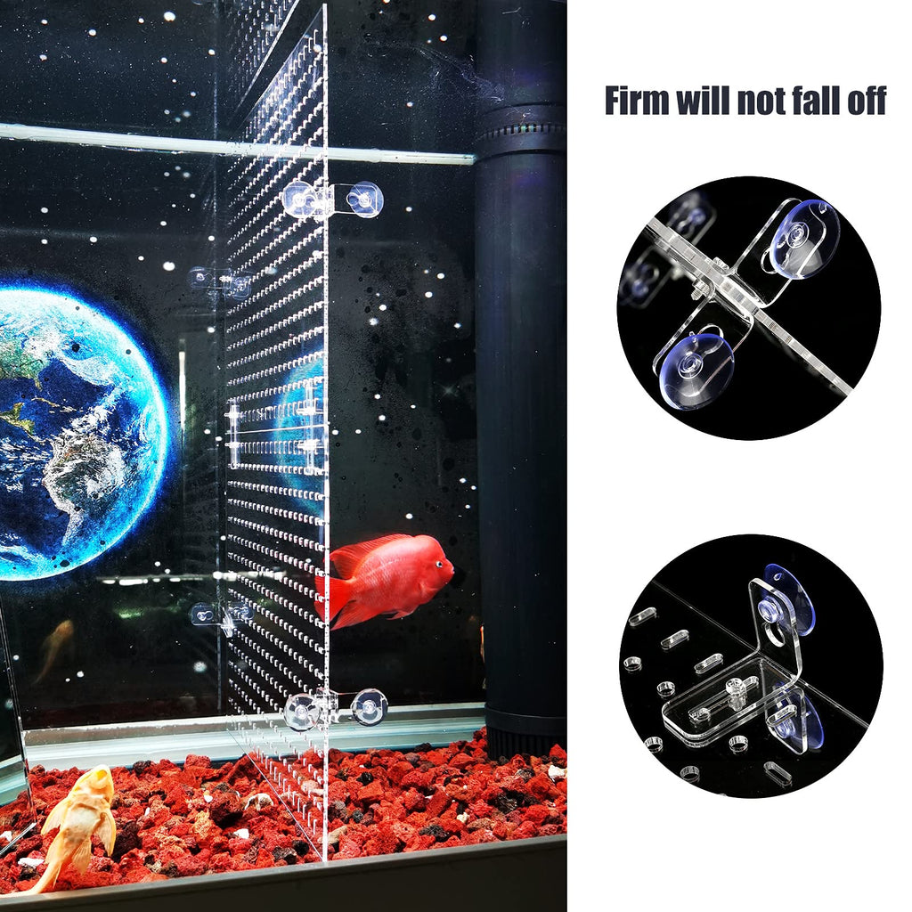 Clear Aquarium Divider with Suction Cups H9943