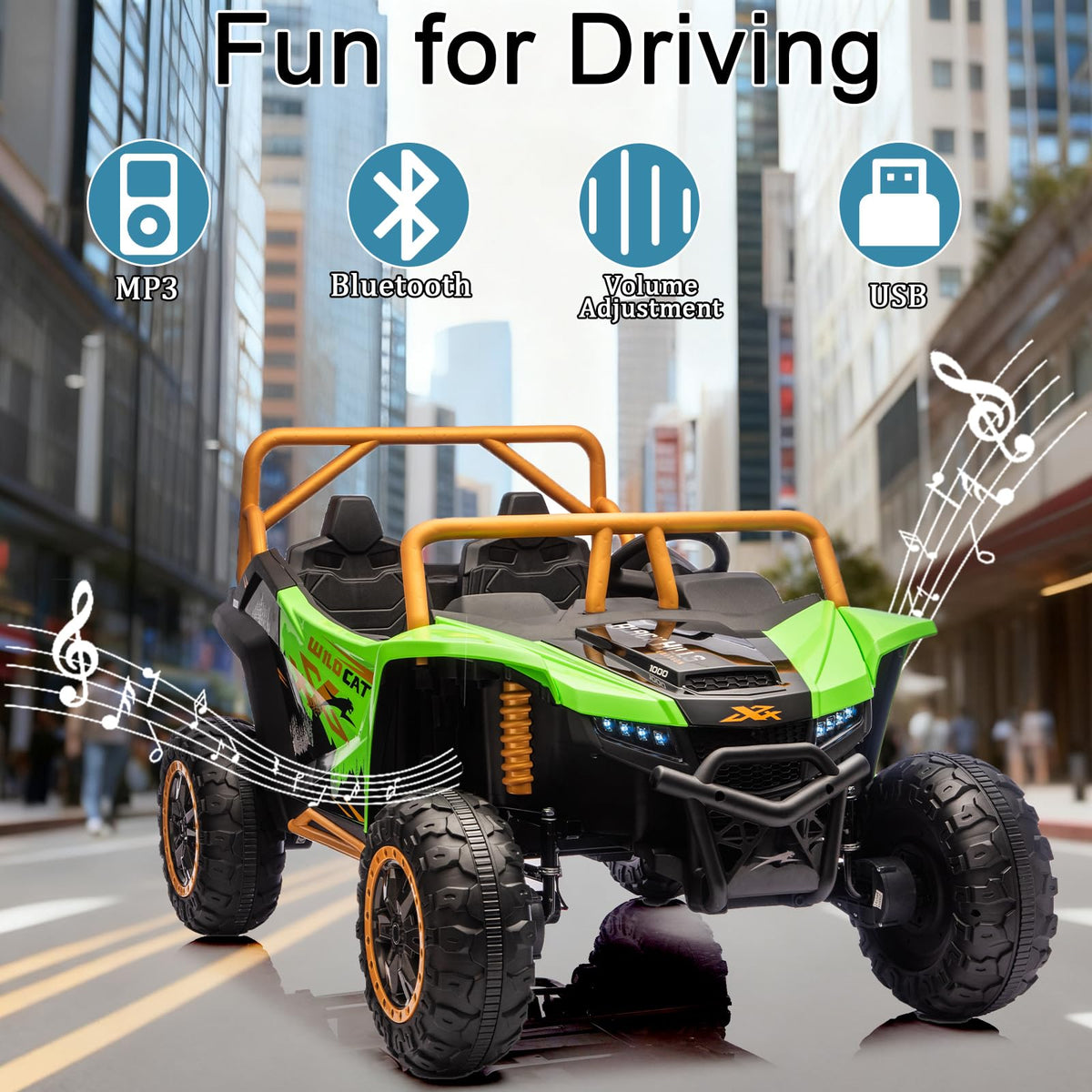 24V 2-Seater 4WD Kids Electric Ride On UTV M847