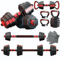 45LB Adjustable Dumbbell & Barbell Weight Set U705