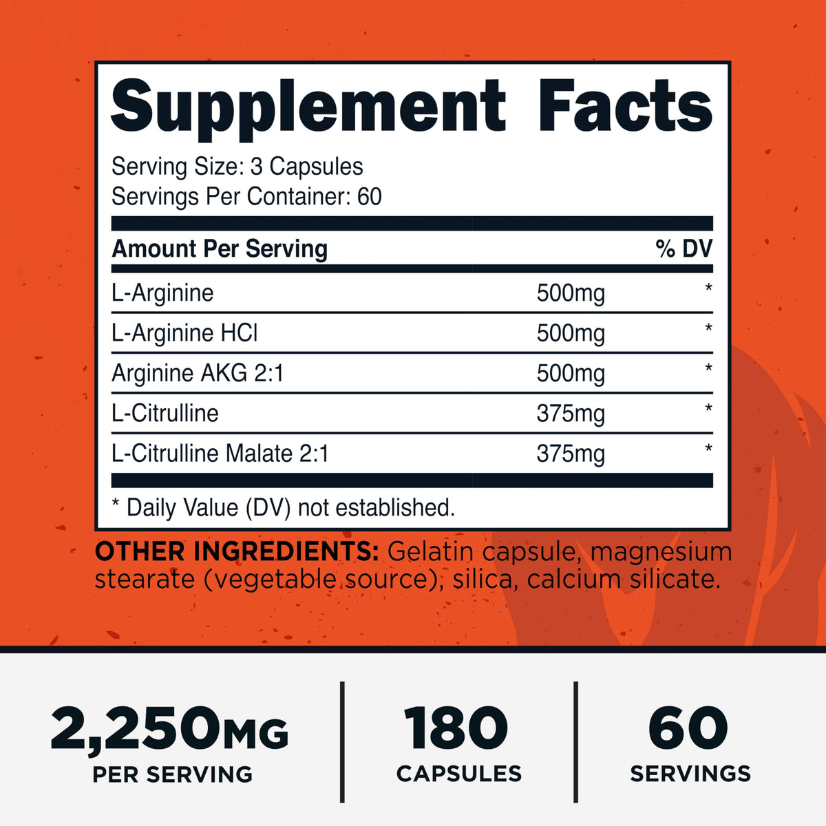 Nitric Oxide Booster 180 Capsules W469
