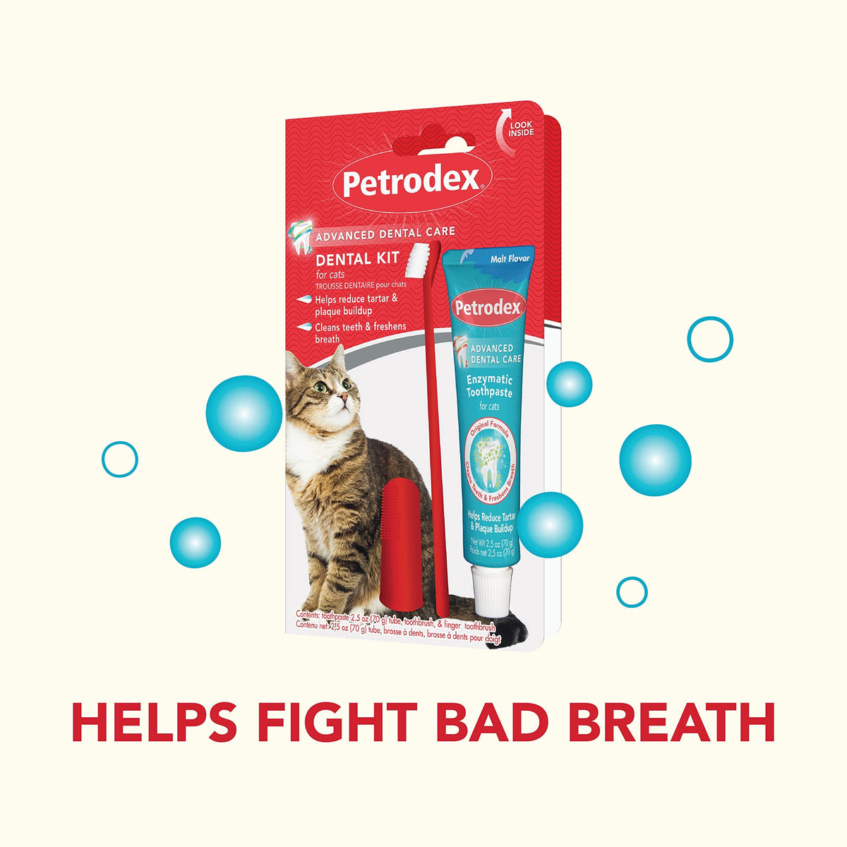 Cat Toothbrush and Toothpaste Kit Malt Flavor 2.5oz B3953