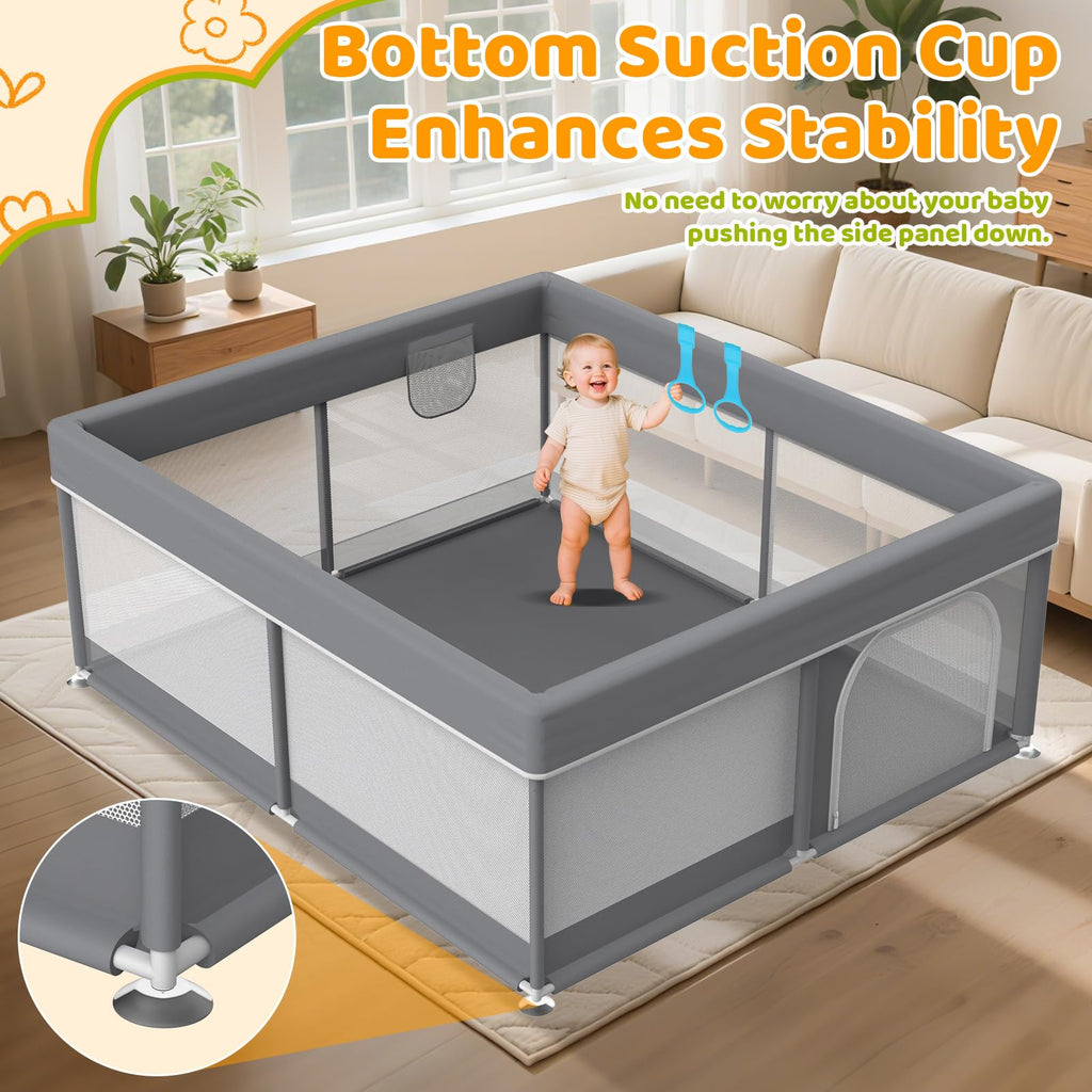 79x71 Inch Extra Large Baby Playpen Y20358