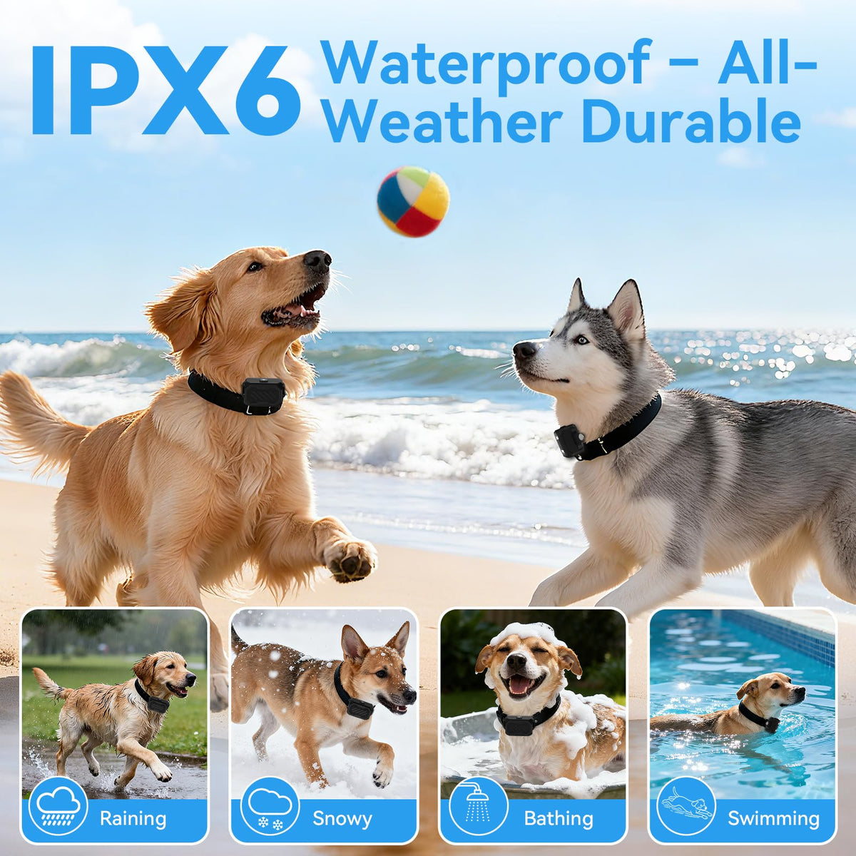 Wireless Dog Fence with Waterproof Collar, Up to 1 Acre Y19993