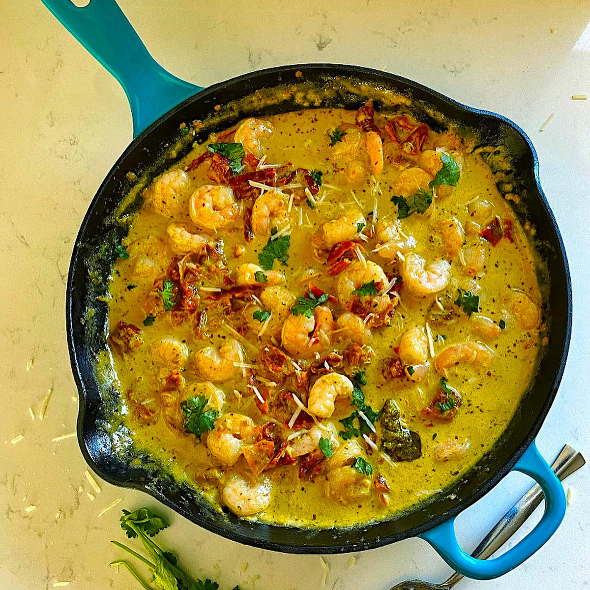Cast Iron Skillet, 10 inch, Sea Blue W8791
