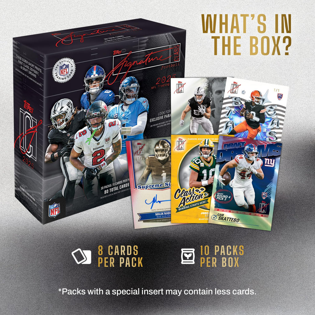 2025 NFL Signature Class Football Mega Box F100105