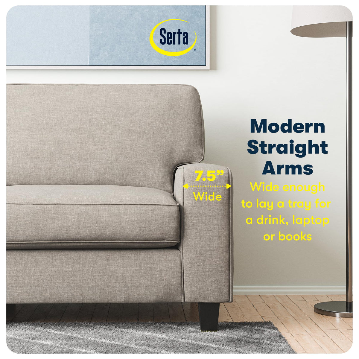 Light Gray Polyester Sofa C214659